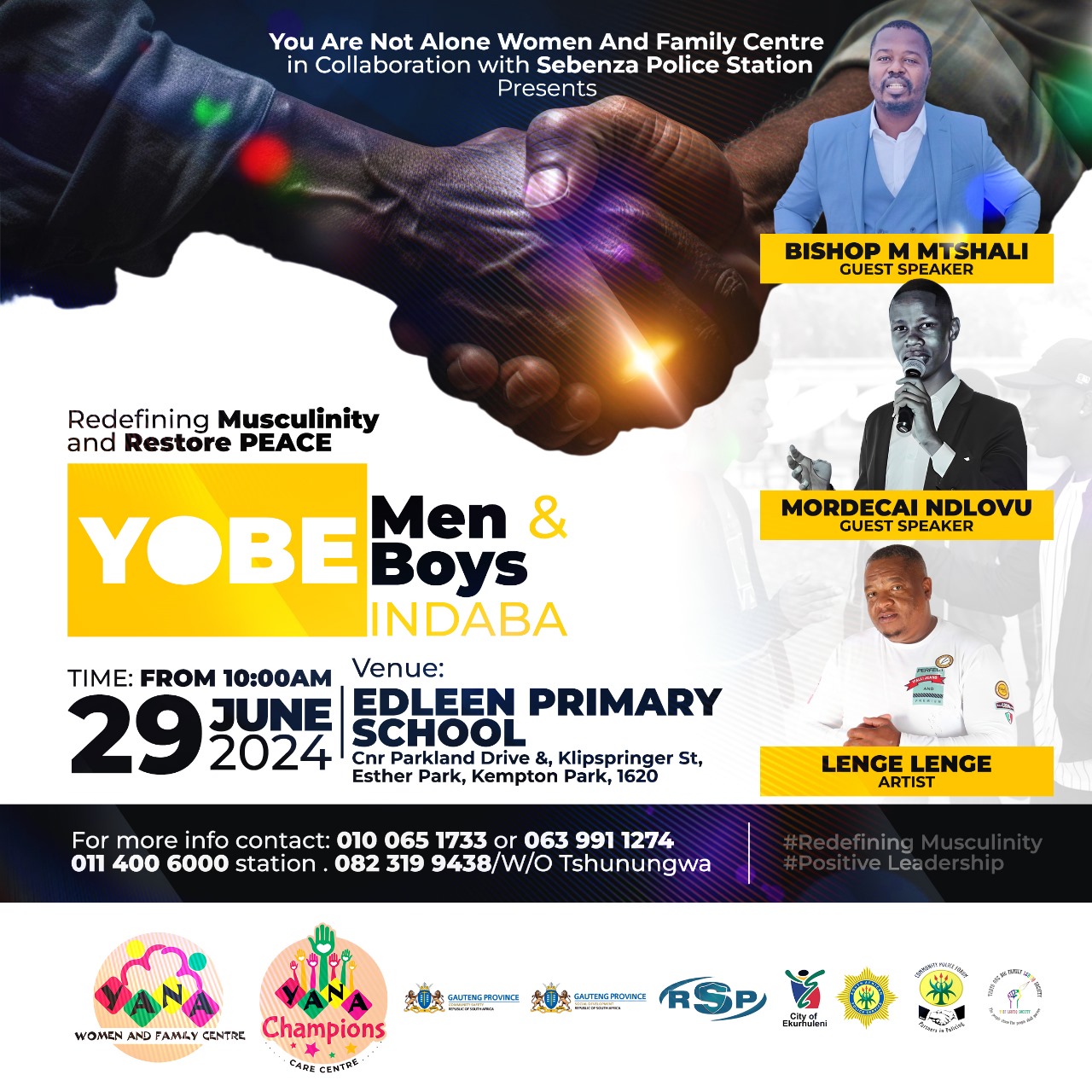 You Are Not Alone Women And Family Centre in Collaboration with Sebenza Police Station